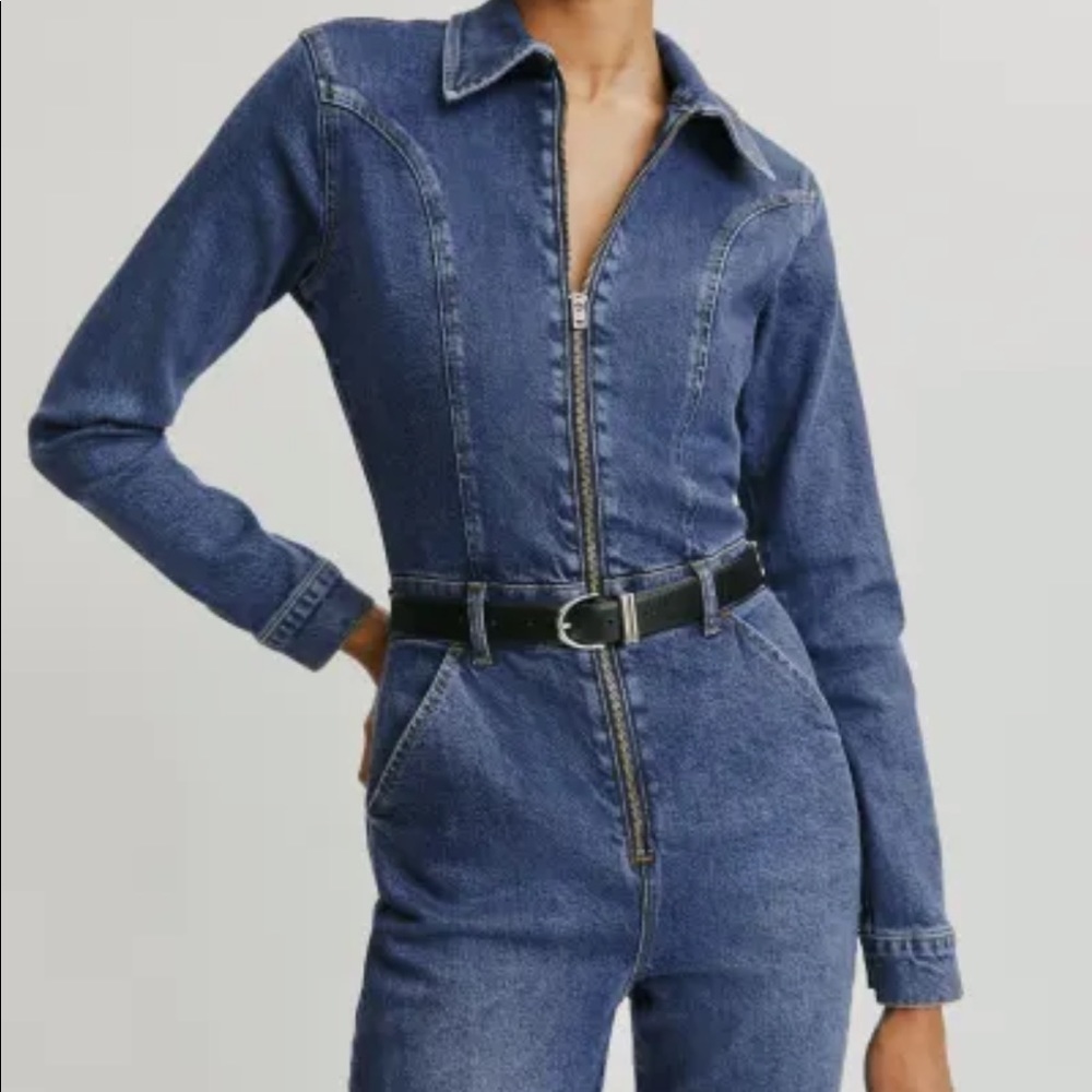 Reformation talia jumpsuit